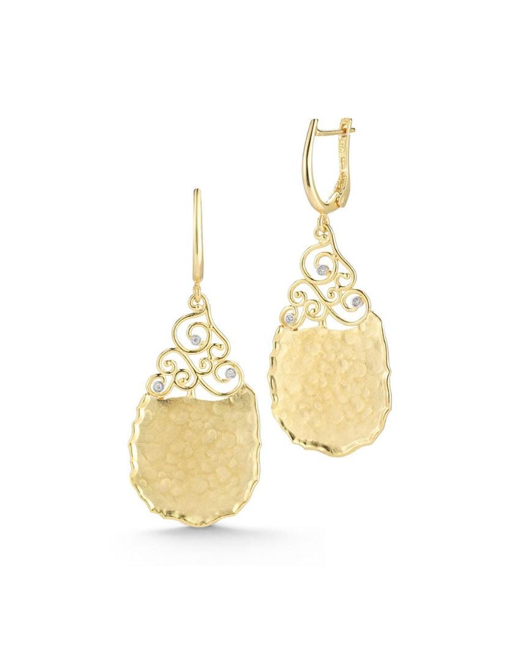 Reiss Metallic Gallery 14K 0.05 Ct. Tw. Diamond Drop Earrings