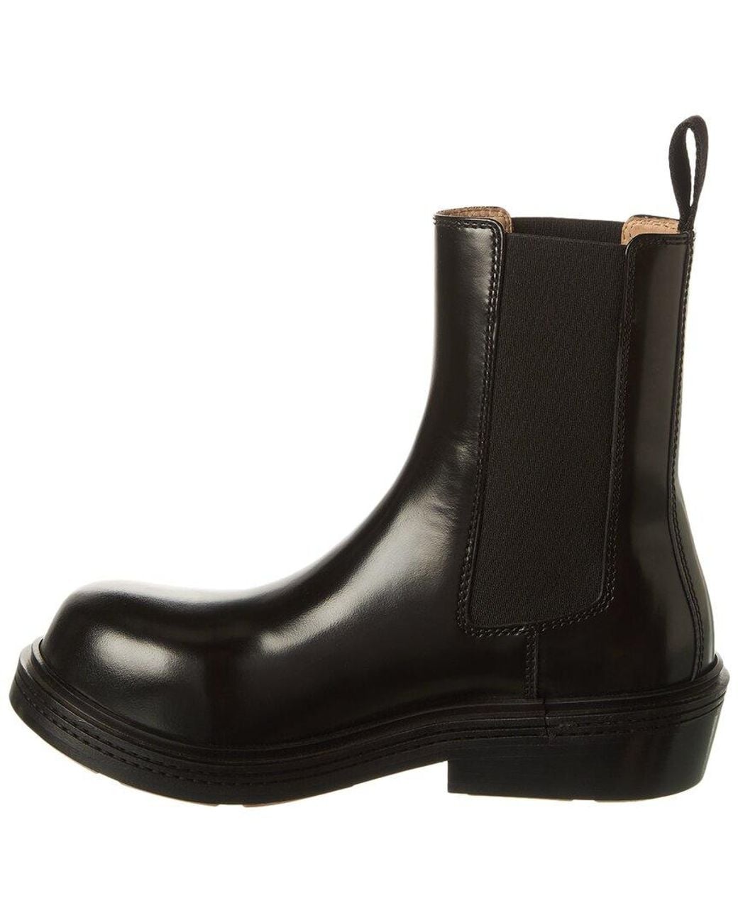 Bottega Veneta Black Fireman Leather Boot
