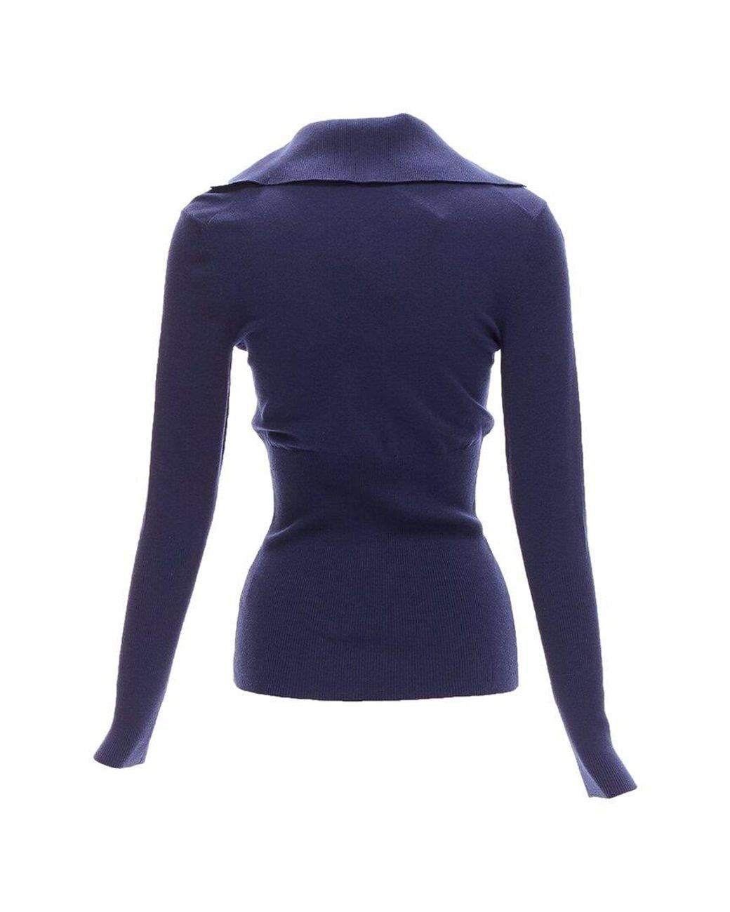 Alaïa Blue Alaïa Turtleneck Sweater, Size Fr, Never Worn (Authentic Pre-Loved)