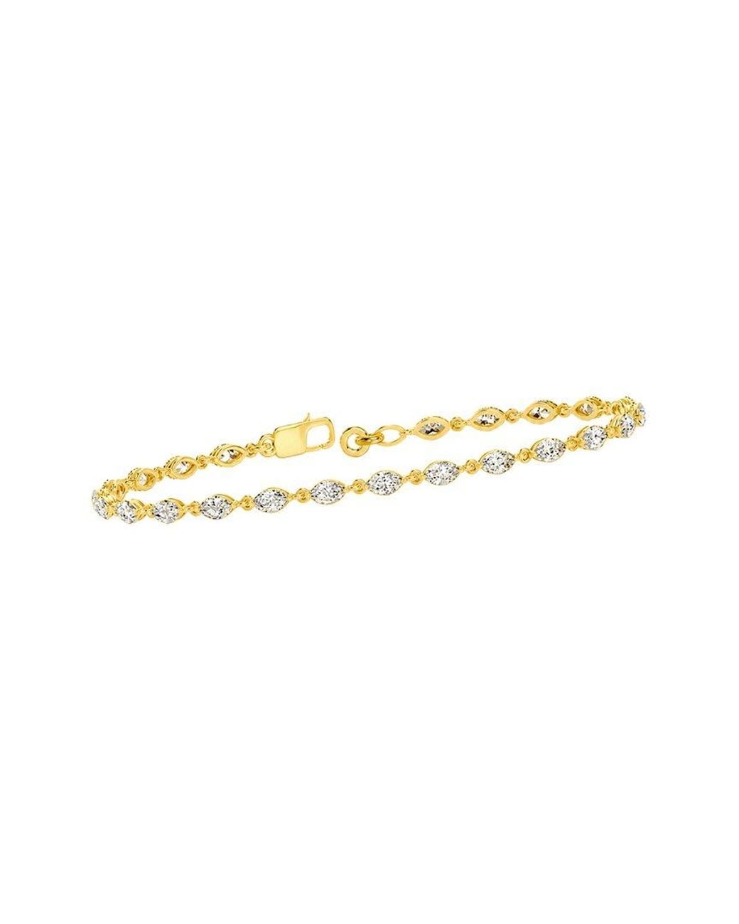 Lab Grown Diamonds White 14K 3.22 Ct. Tw. Lab-Grown Diamond Tennis Bracelet