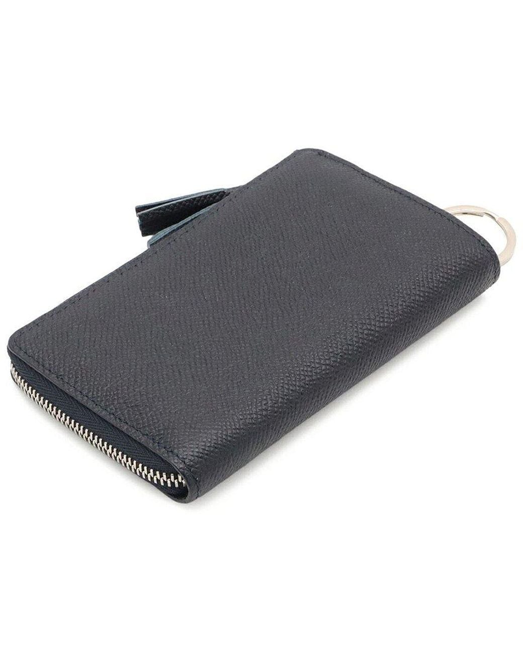 Loewe Blue Leather Anagram Coin Case (Authentic Pre-Loved)