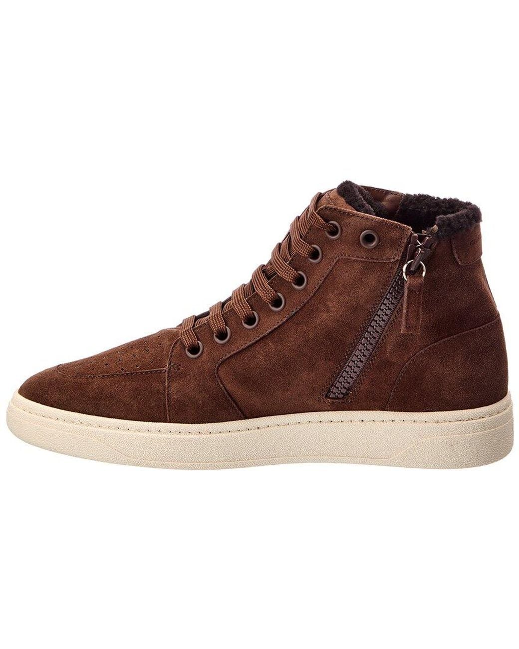 Giuseppe Zanotti Brown Gz/94 Suede High-Top Sneaker for men