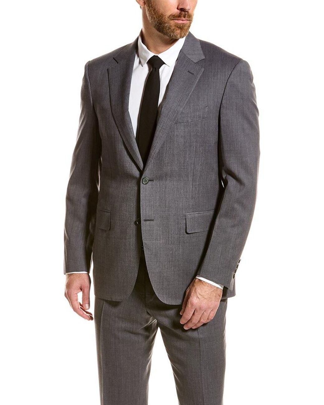 Canali 2pc Wool Suit in Gray for Men | Lyst