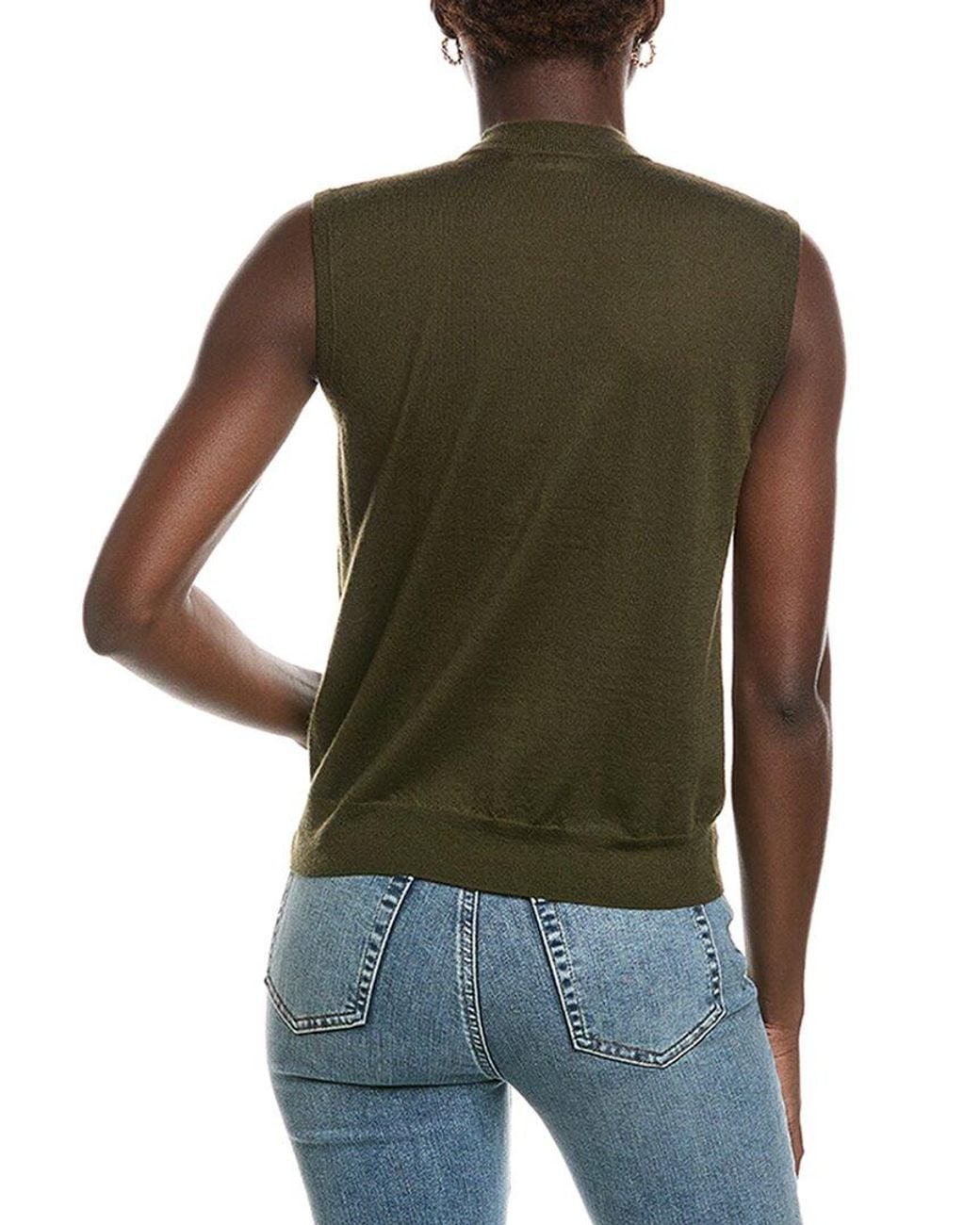 Co. Green Cashmere Shell Tank