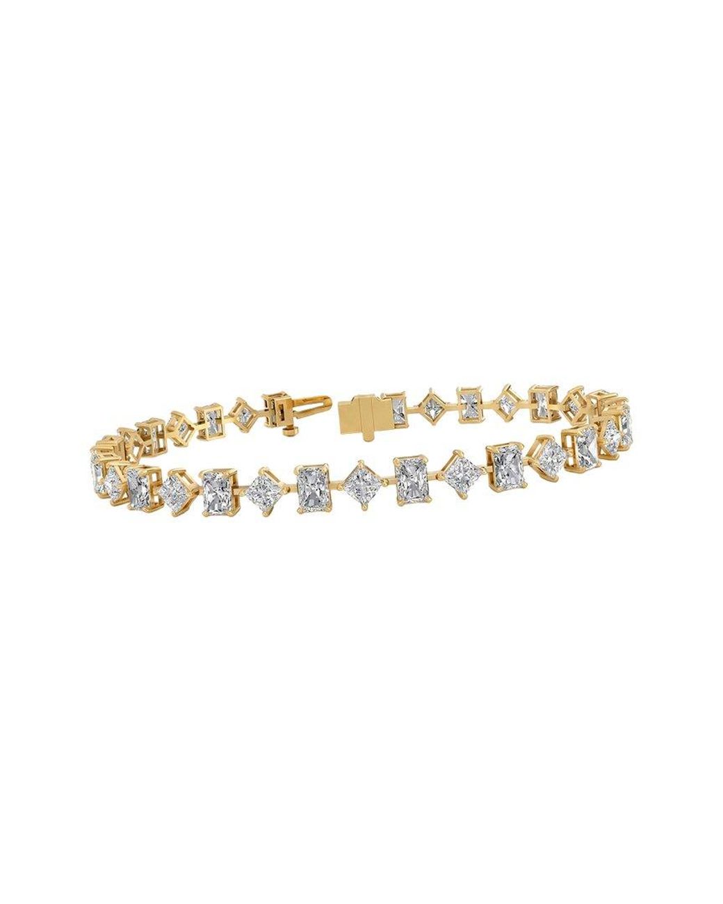 Lab Grown Diamonds White 14K 11.36 Ct. Tw. Lab-Grown Diamond Tennis Bracelet