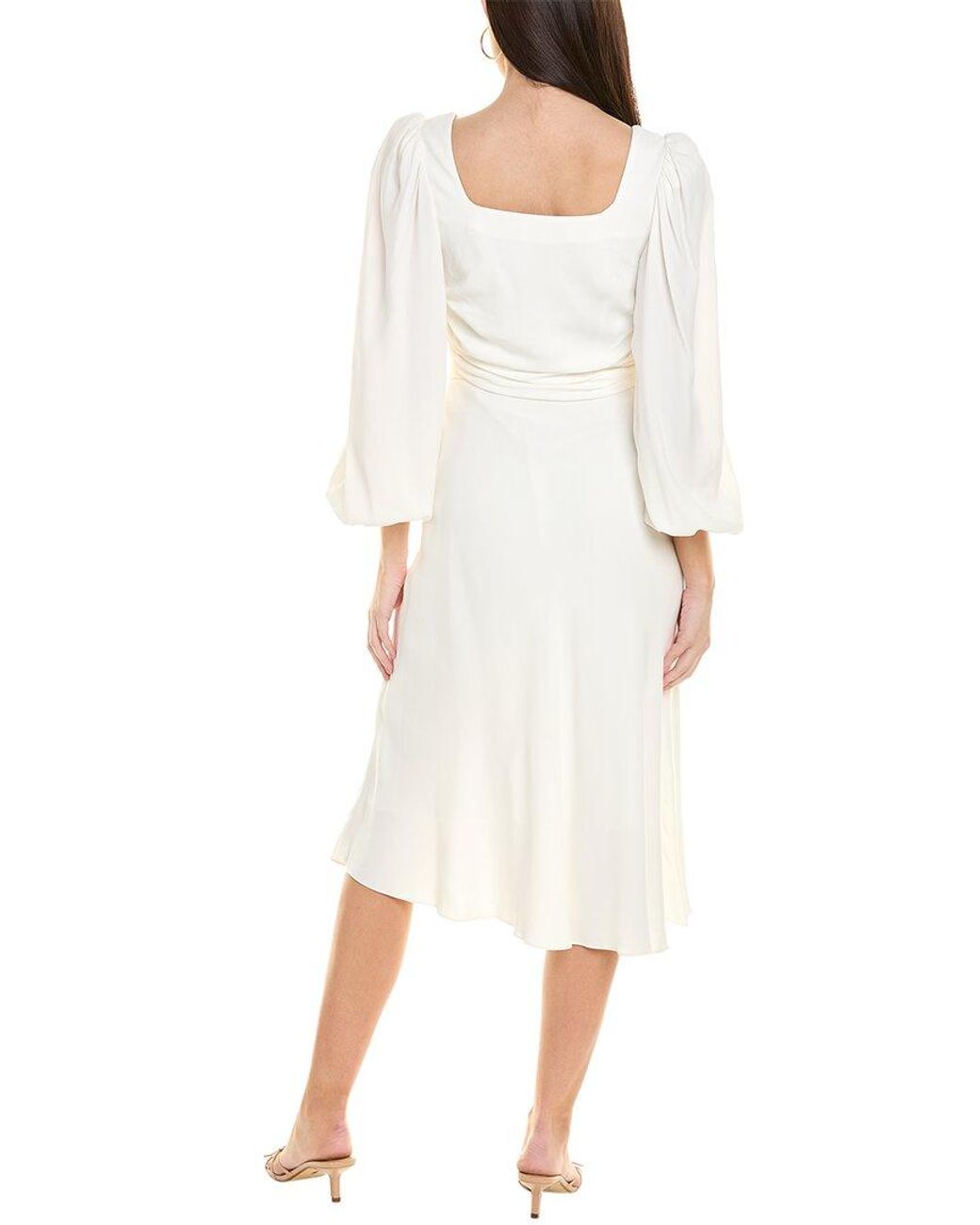 Emanuel Ungaro White Margot Midi Dress