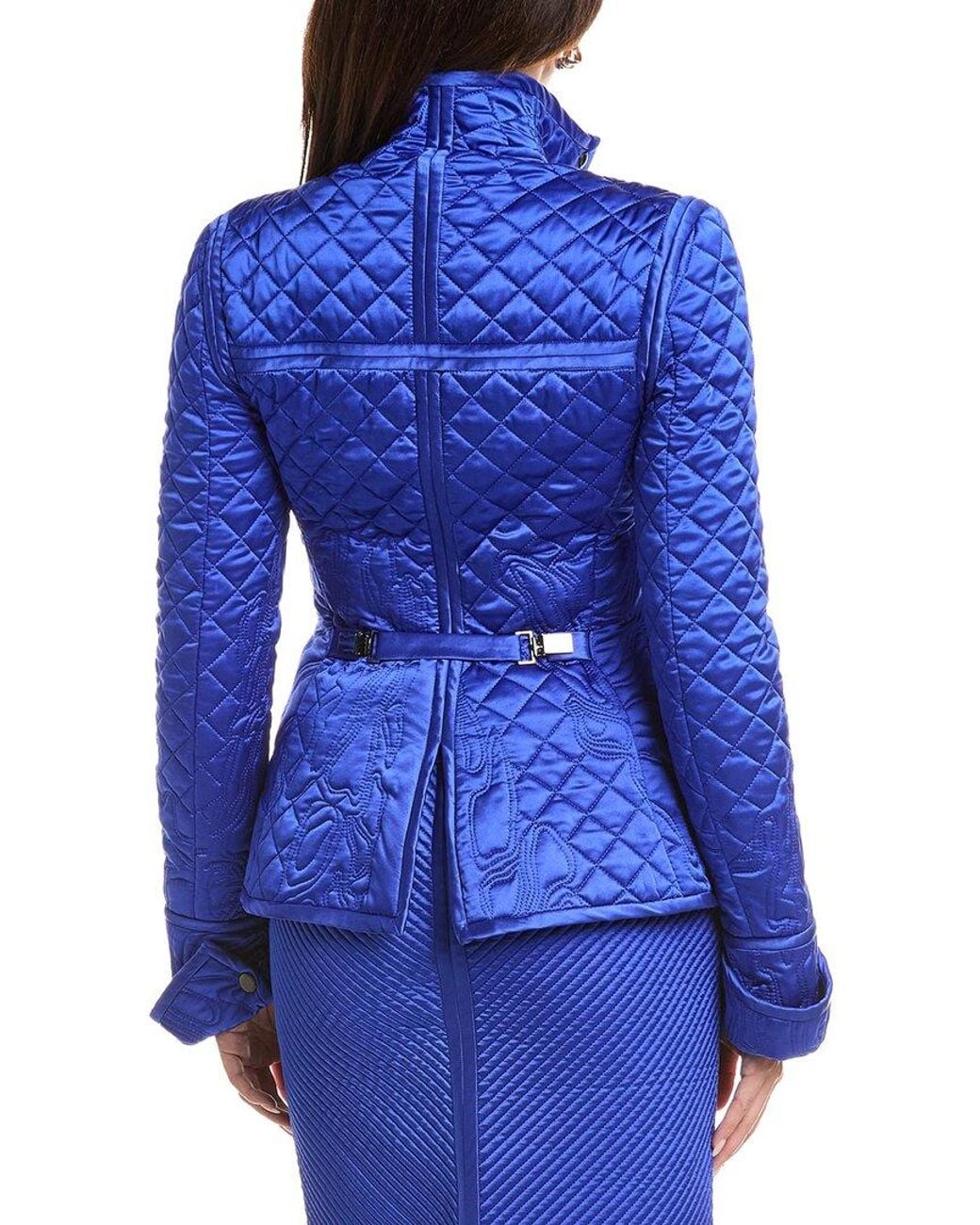 Tom Ford Blue Silk Quilted Jacket