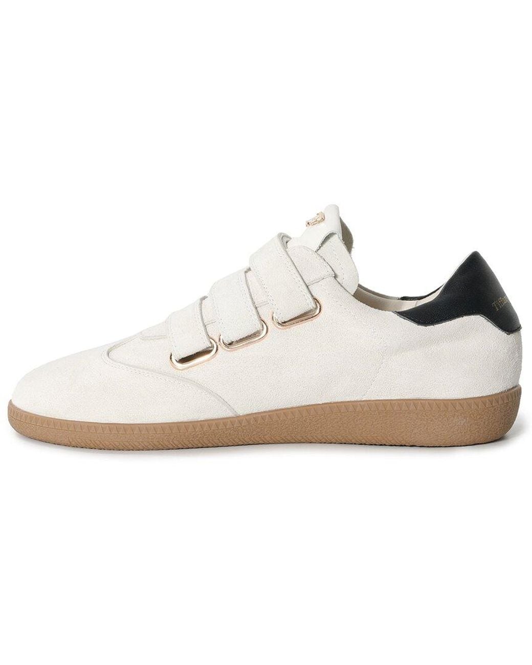 Tiffany & Fred Paris White Suede Sneaker