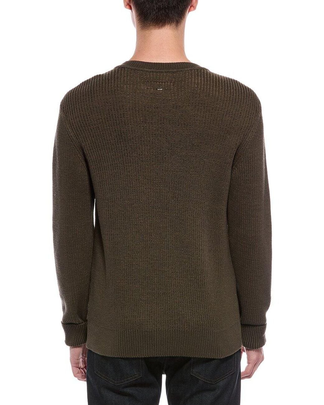 Rag & Bone Brown Simon Marl Crewneck Sweater for men