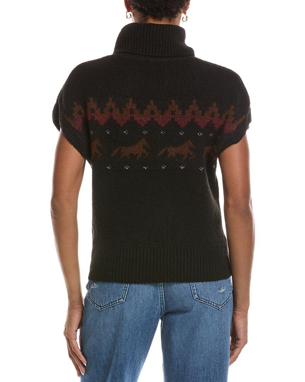 7 For All Mankind Black Sweater