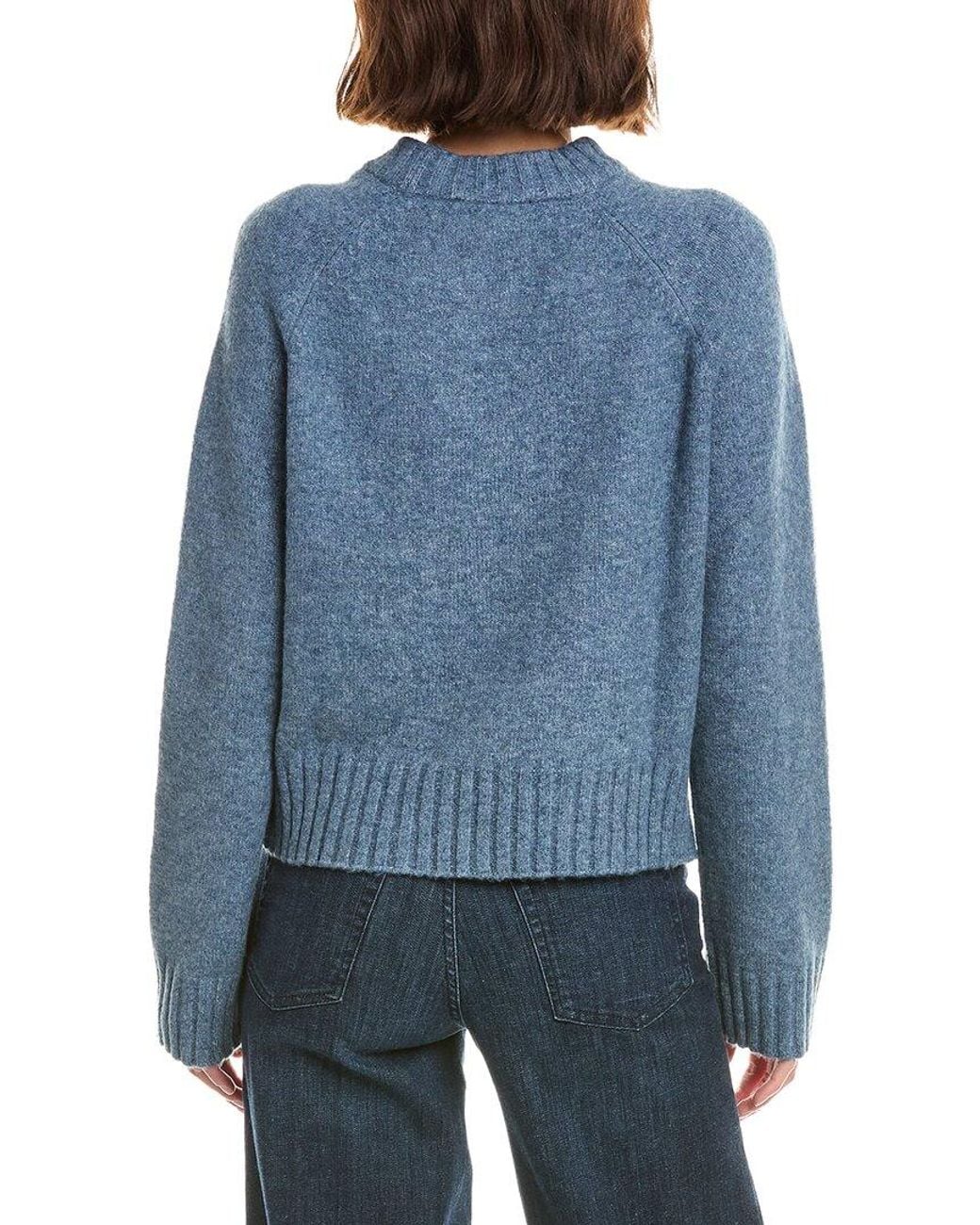 French Connection Blue Suzie Crewneck Sweater