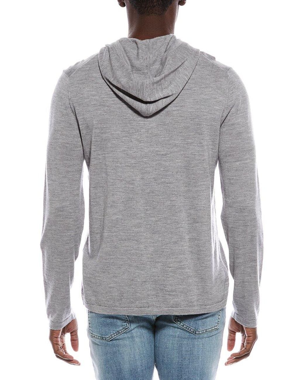 Vince Gray Wool & Cashmere-Blend Hoodie for men