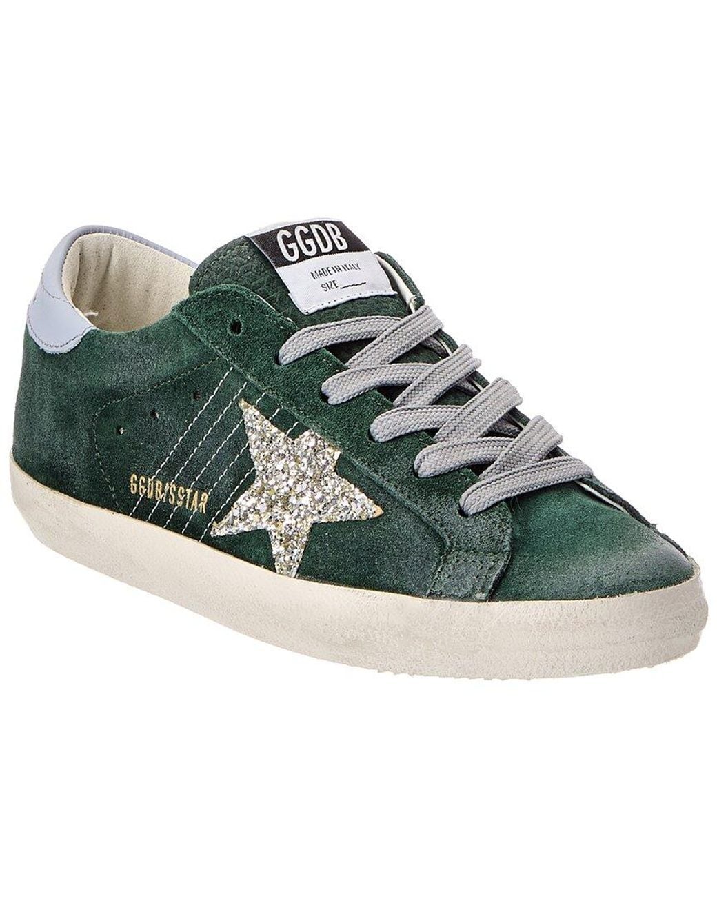 Golden Goose Deluxe Brand Green Superstar Suede Sneaker