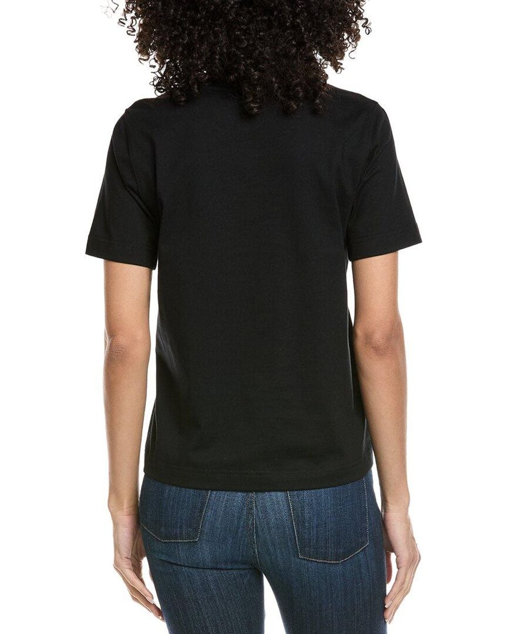 Burberry Black Check Logo T-Shirt