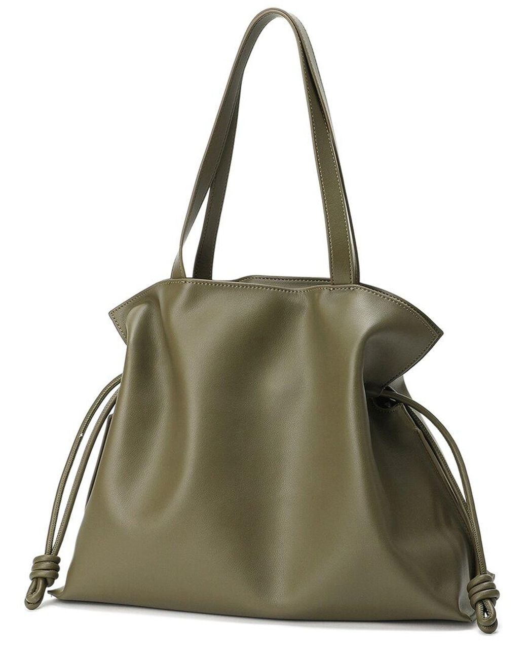 Tiffany & Fred Paris Green Smooth Leather Tote