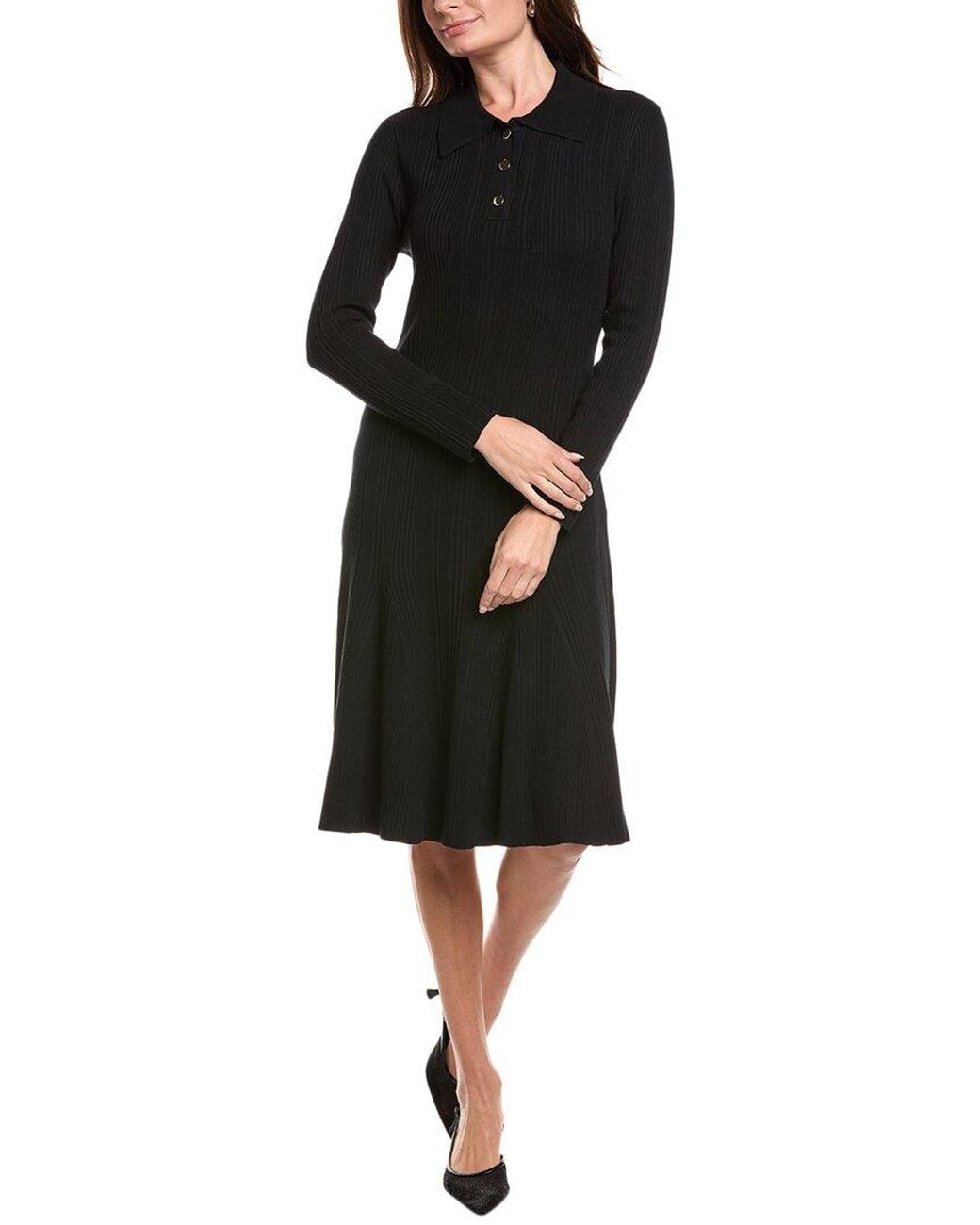 Nanette Lepore Black Knit Maxi Dress