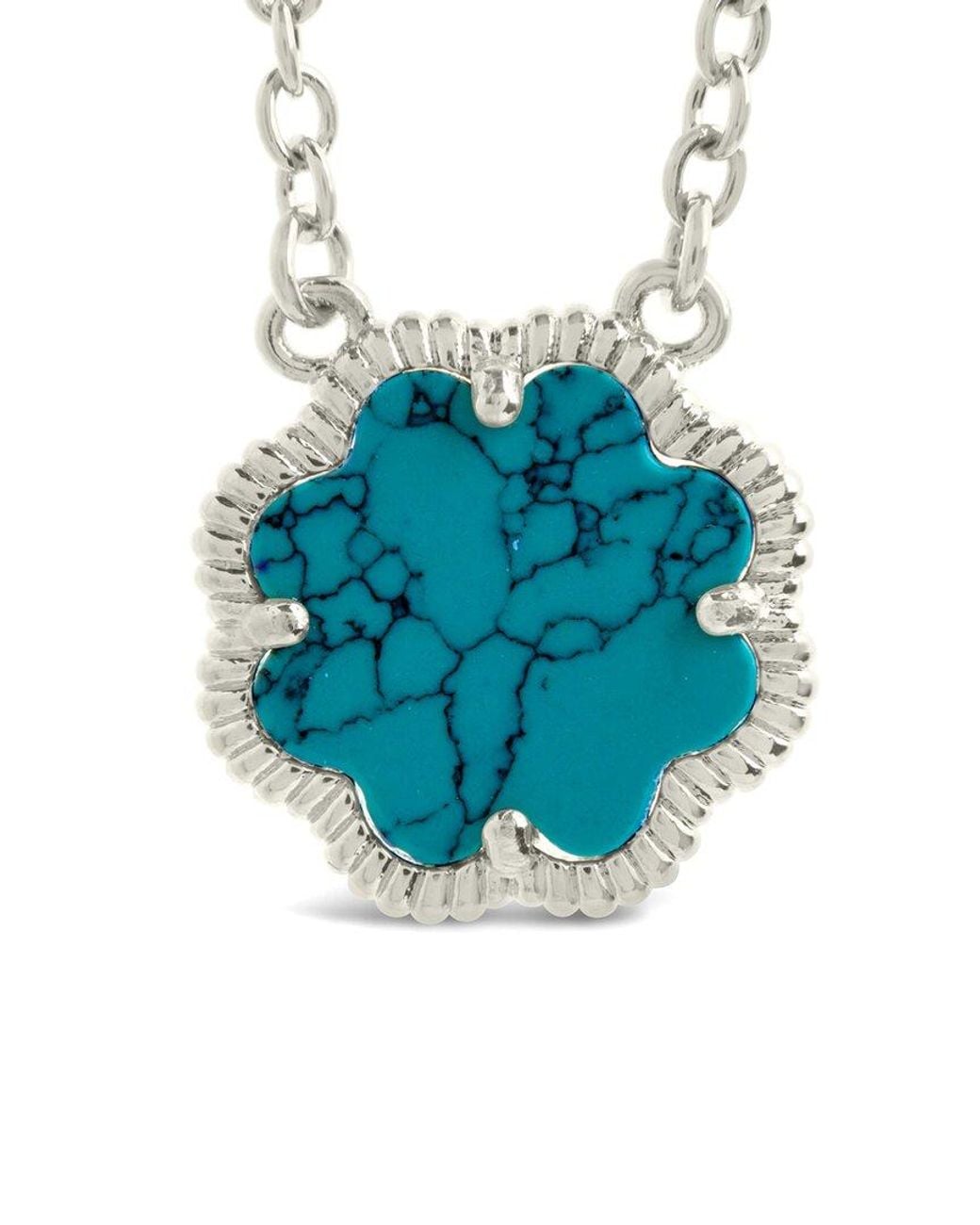 Sterling Forever Multicolor Rose Petal Pendant Necklace