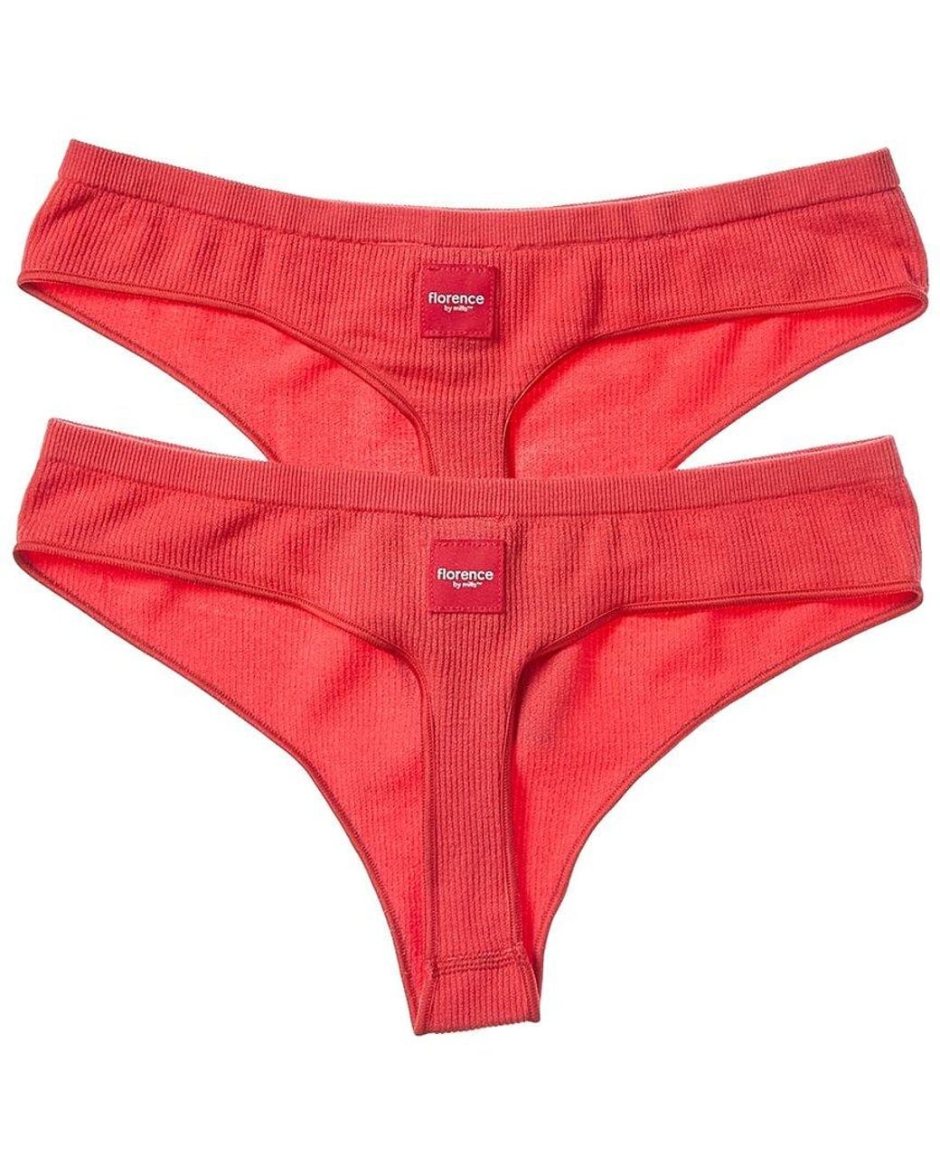 Florence By Mills Red 2pk Softie Seamless Thong