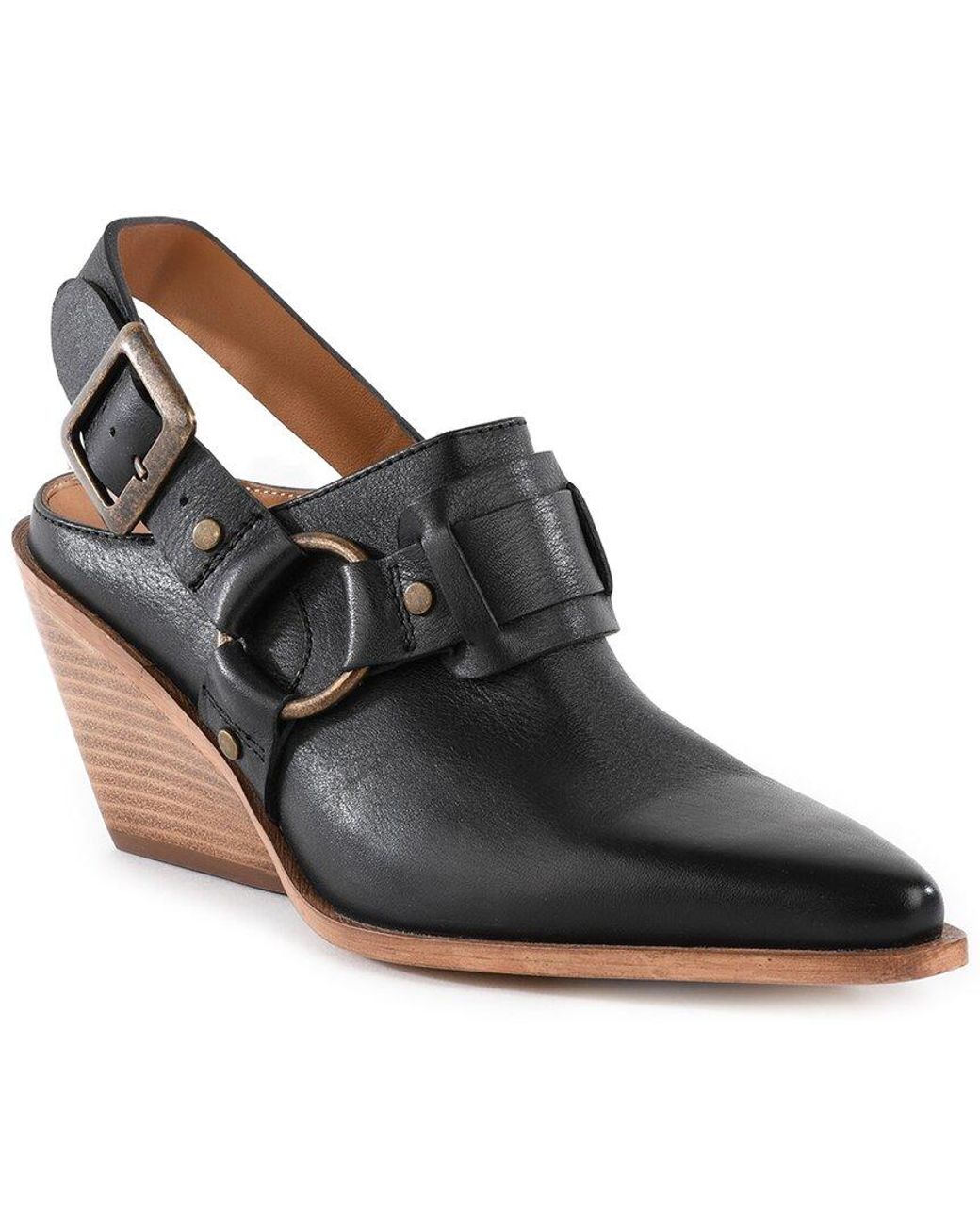 Seychelles Black Classified Leather Heel