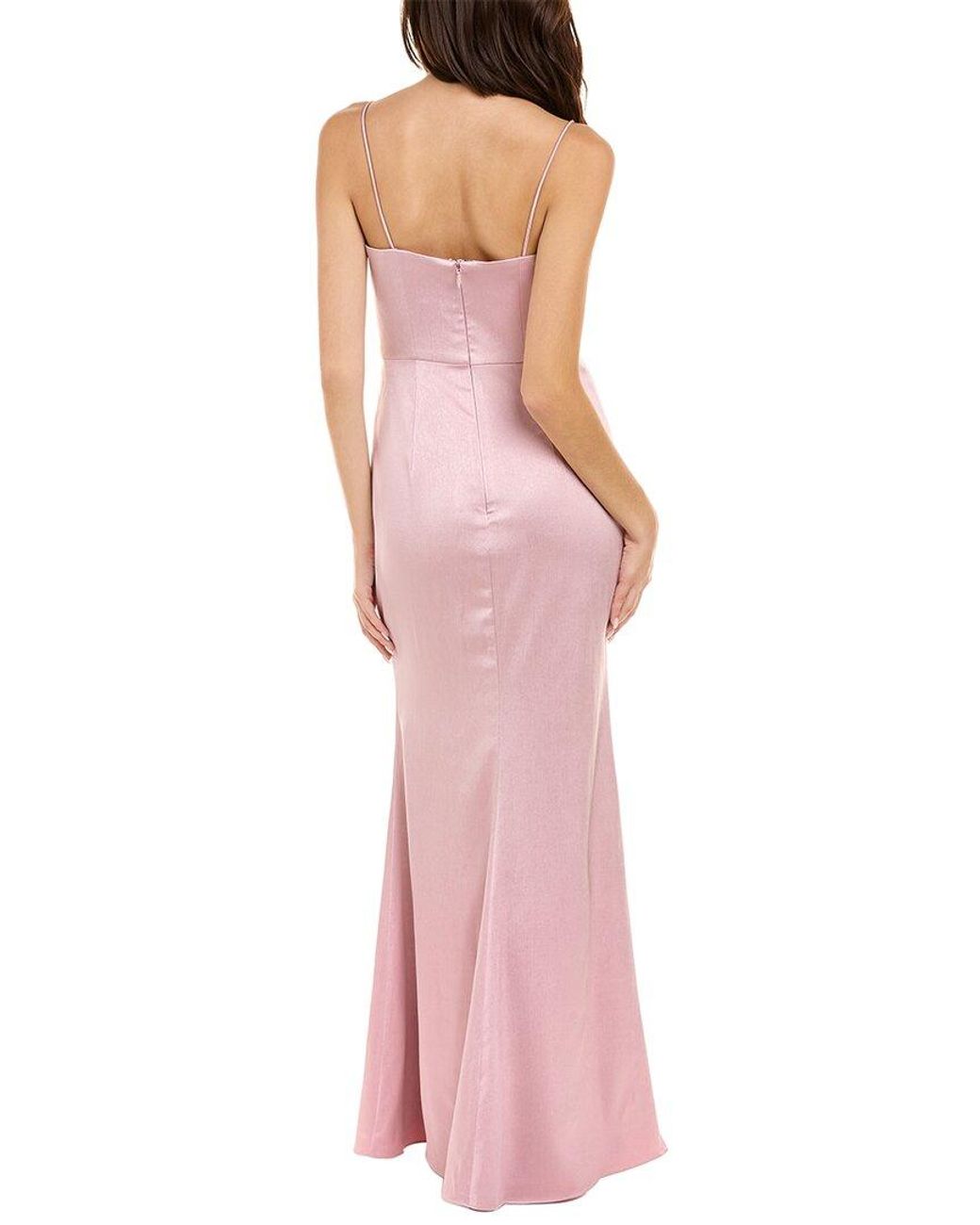 Black by Bariano Pink Lana Gown