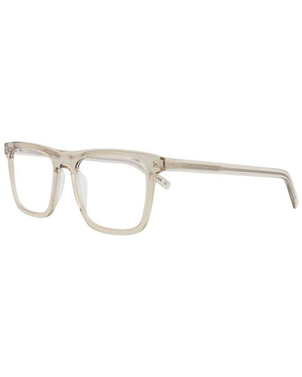 Saint Laurent White 54Mm Optical Frames for men