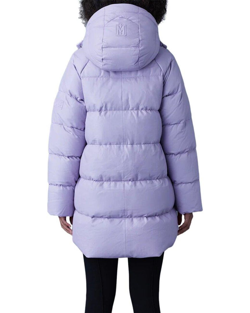 Mackage Purple Karsyn-Dl Leather Coat