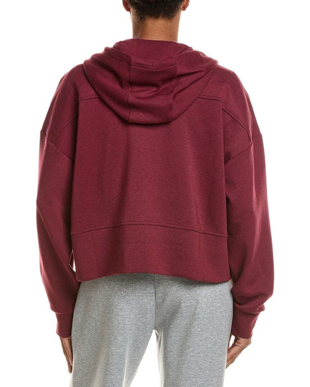 Beyond Yoga Red Softspring Full Zip Hooded Jacket
