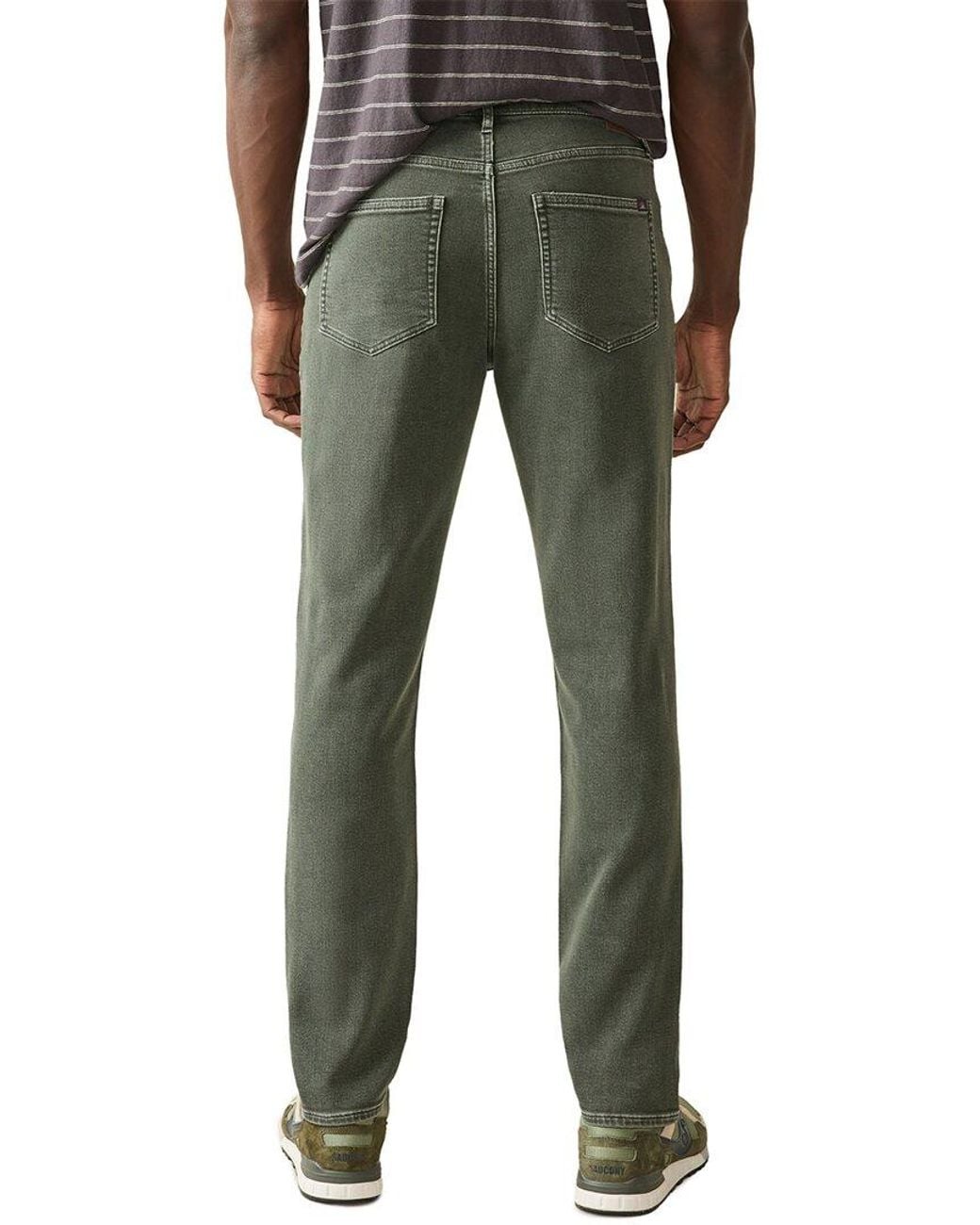 Faherty Brand Green Stretch Terry Pant for men