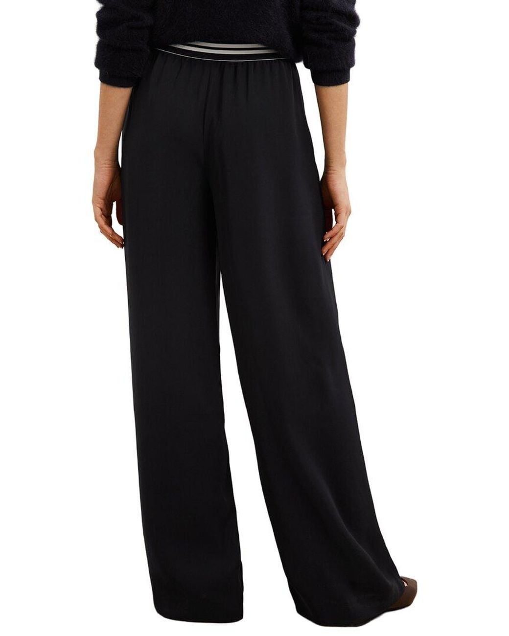 Reiss Black Sonnie Trouser