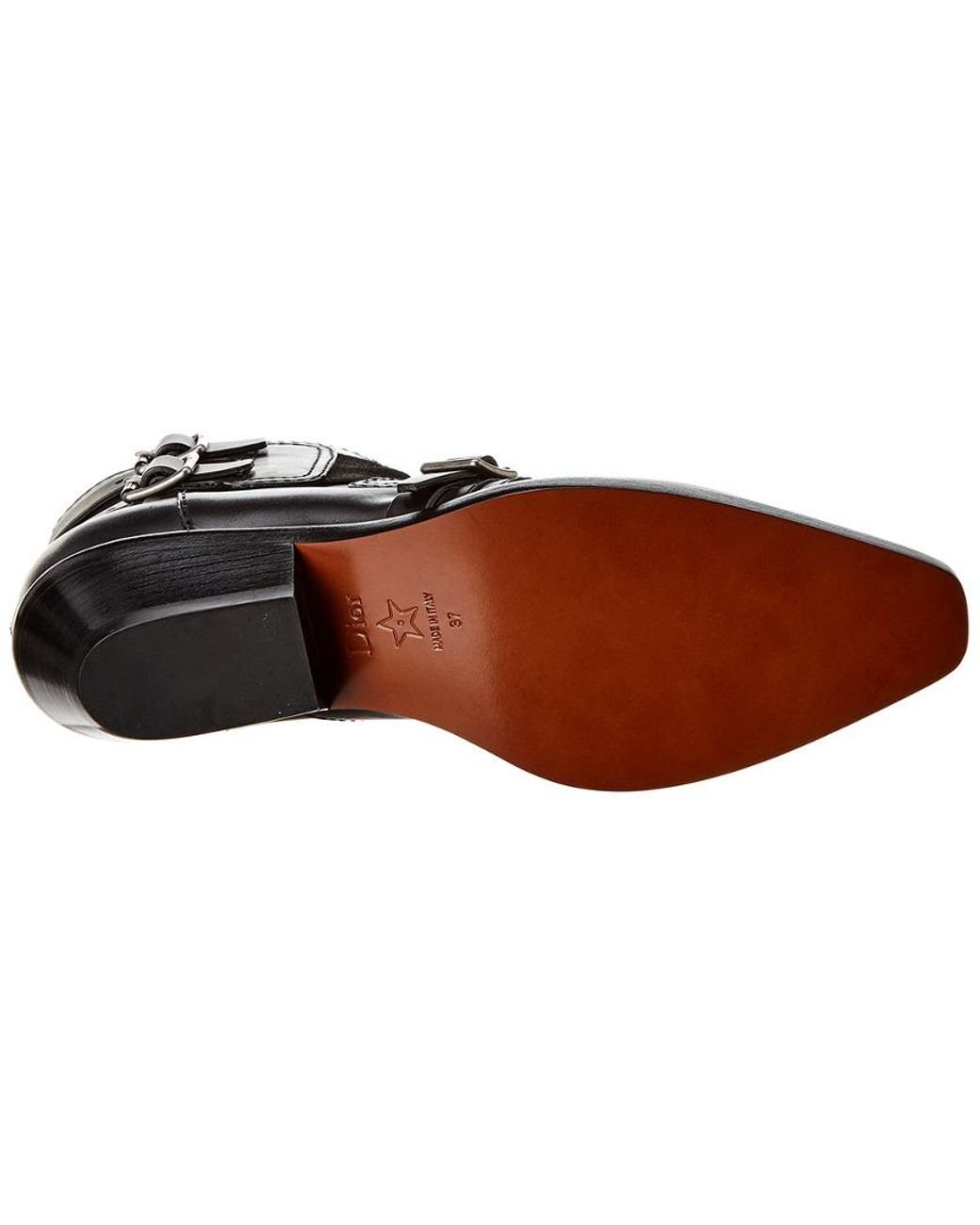 saddle leather booties