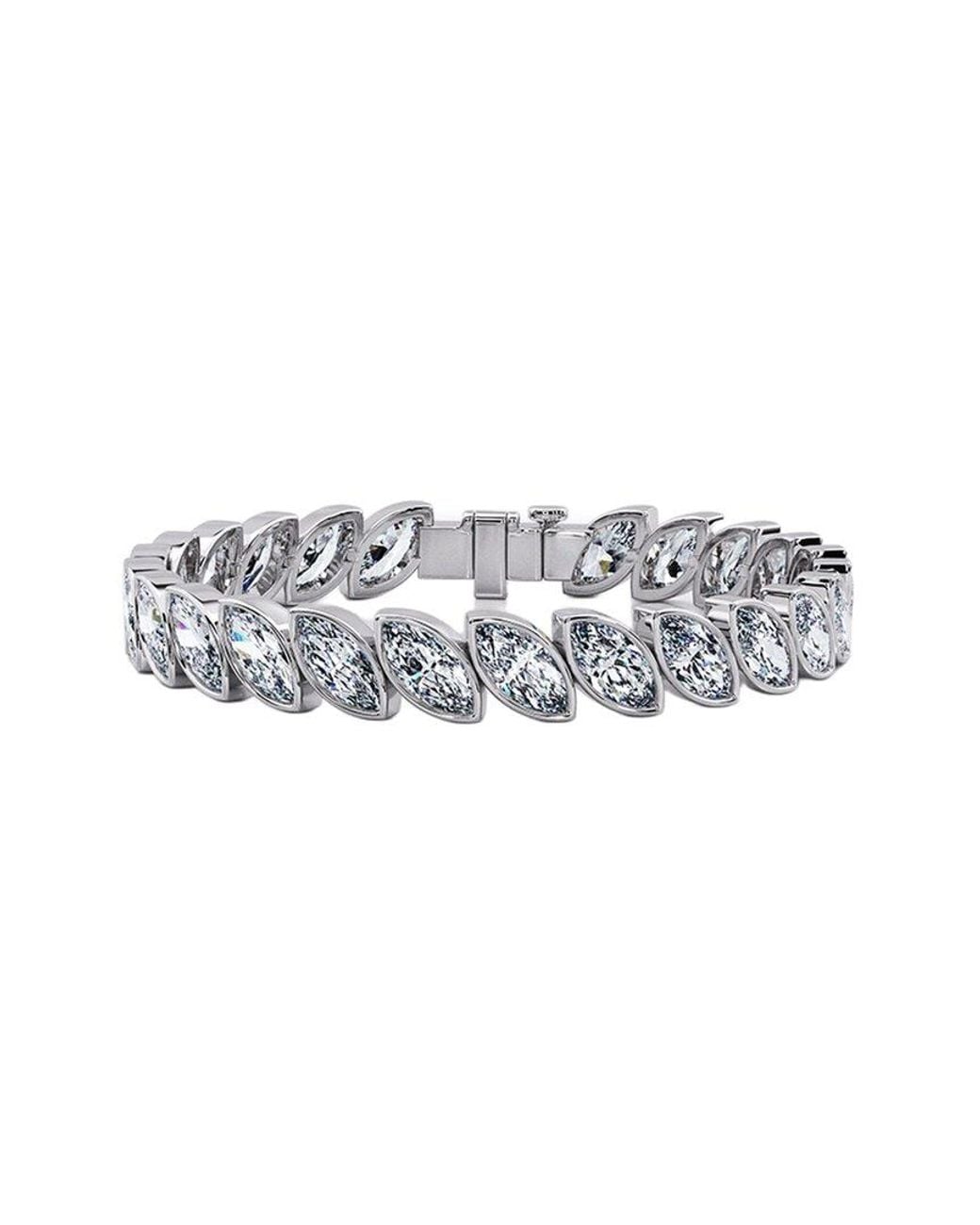 Lab Grown Diamonds White 14K 16.50 Ct. Tw. Lab-Grown Diamond Tennis Bracelet
