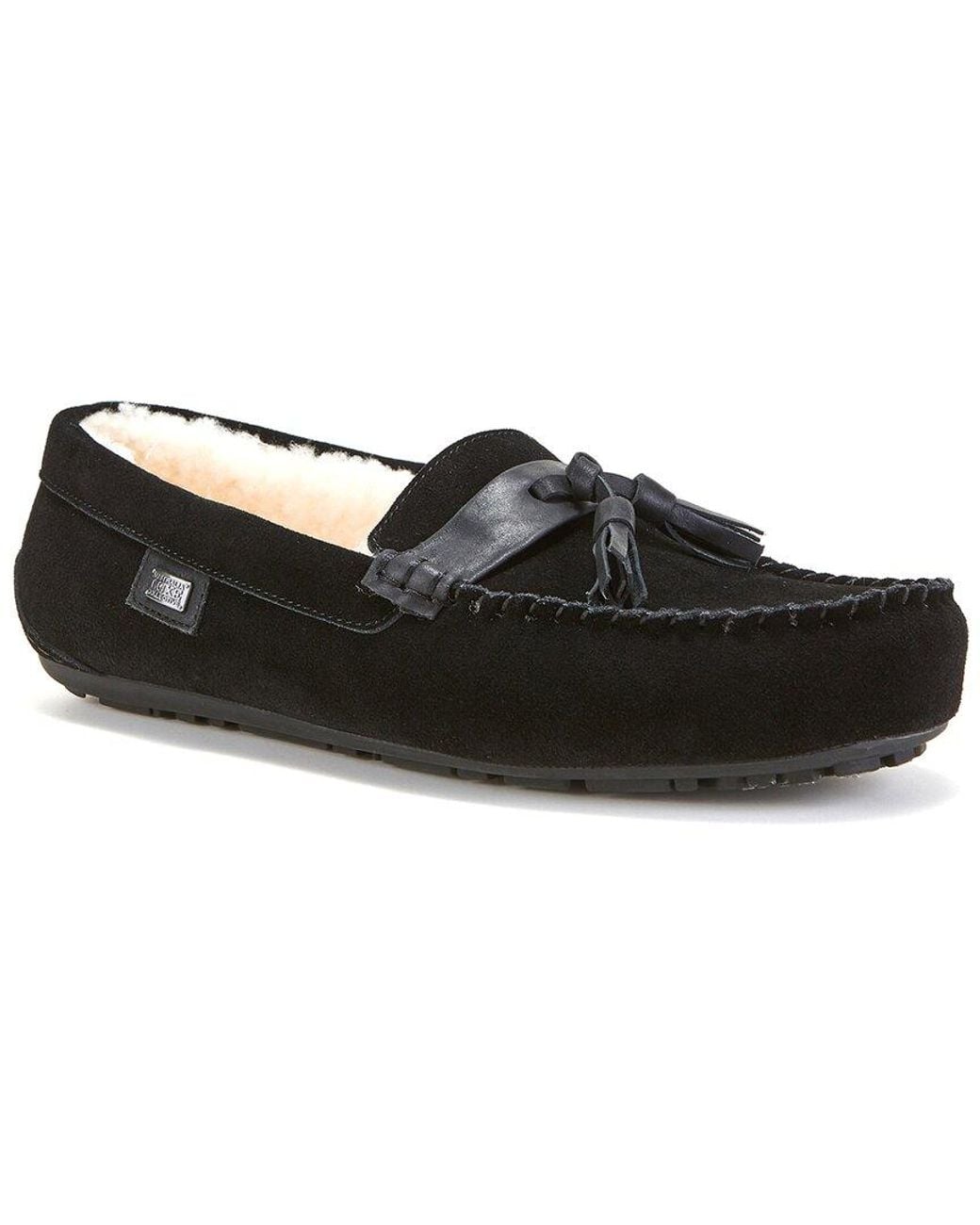 Australia Luxe Black Hamilton Leather Slipper for men