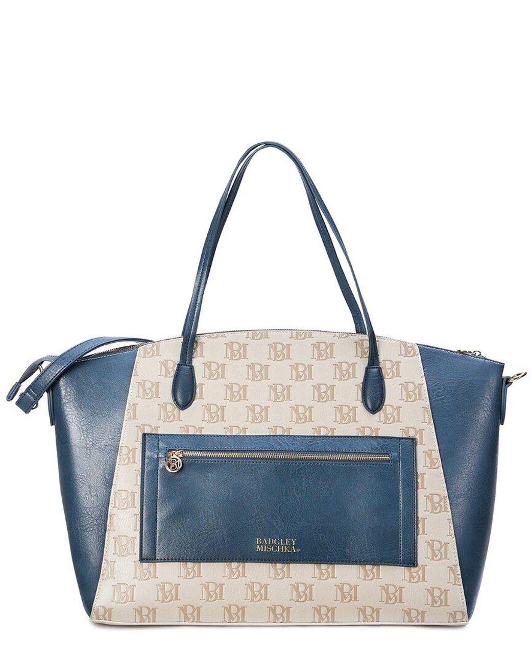 Badgley Mischka Blue Caroline Weekend Tote