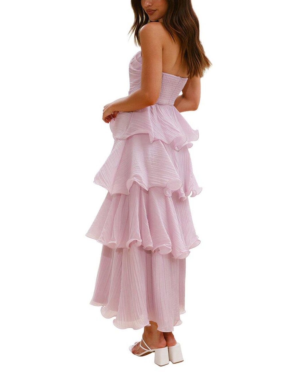 LEON GORI Purple Maxi Dress
