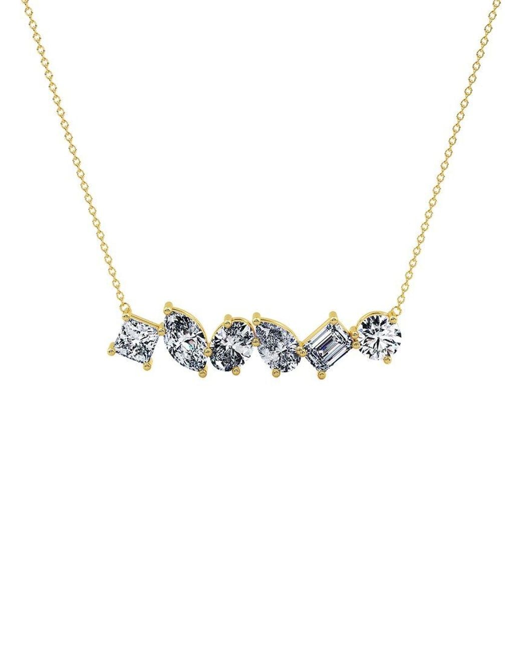 Lab Grown Diamonds Metallic 14K 2.92 Ct. Tw. Lab-Grown Diamond Pendant