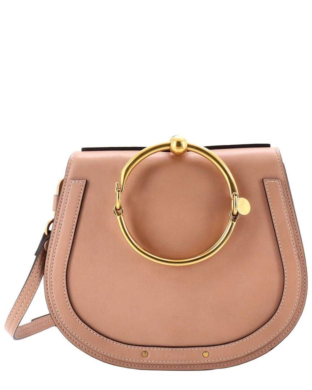 Chloé Brown Leather Nile Crossbody Medium (Authentic Pre-Loved)