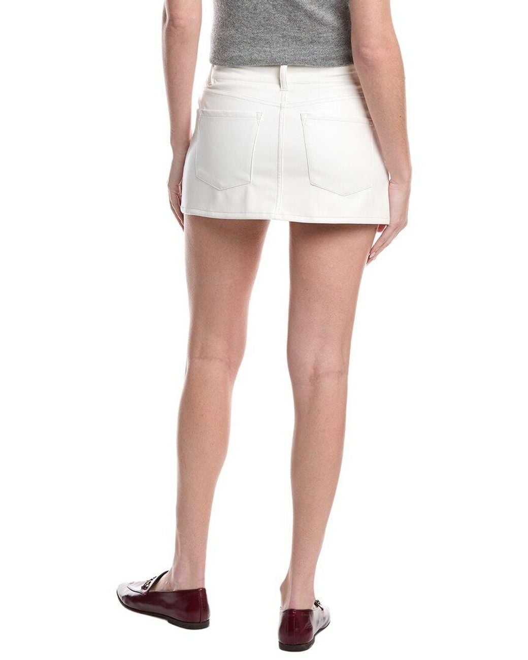 Alice + Olivia White Laika Mini Skirt