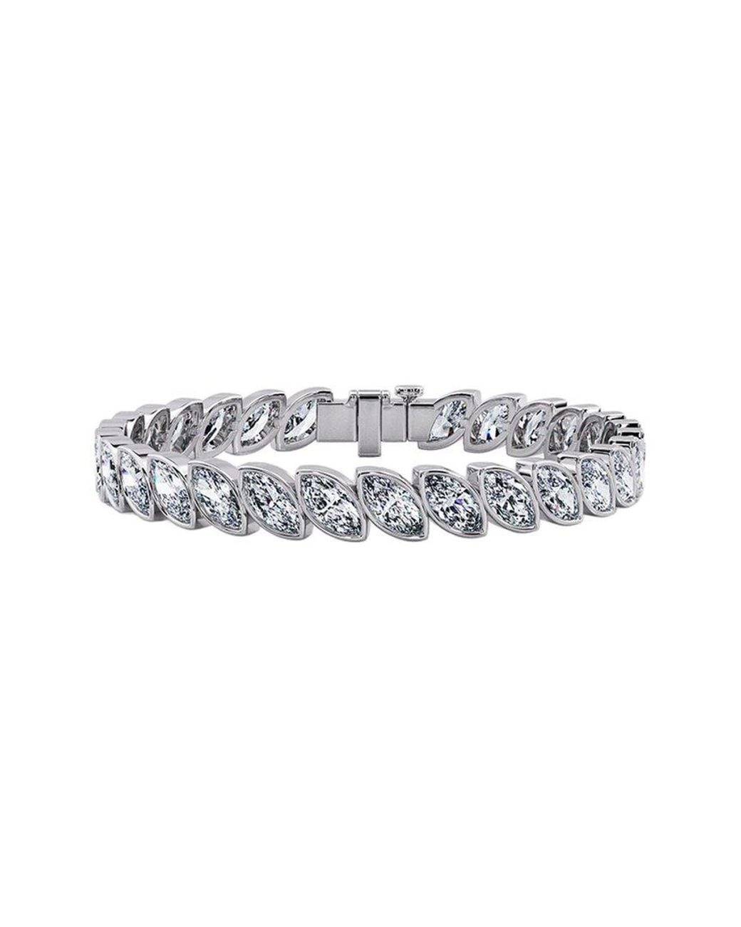 Lab Grown Diamonds White 14K 11.50 Ct. Tw. Lab-Grown Diamond Tennis Bracelet