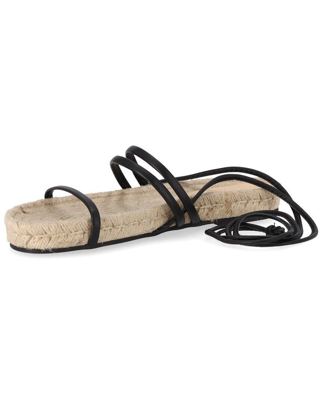 Alohas Black Rayna Leather Sandal