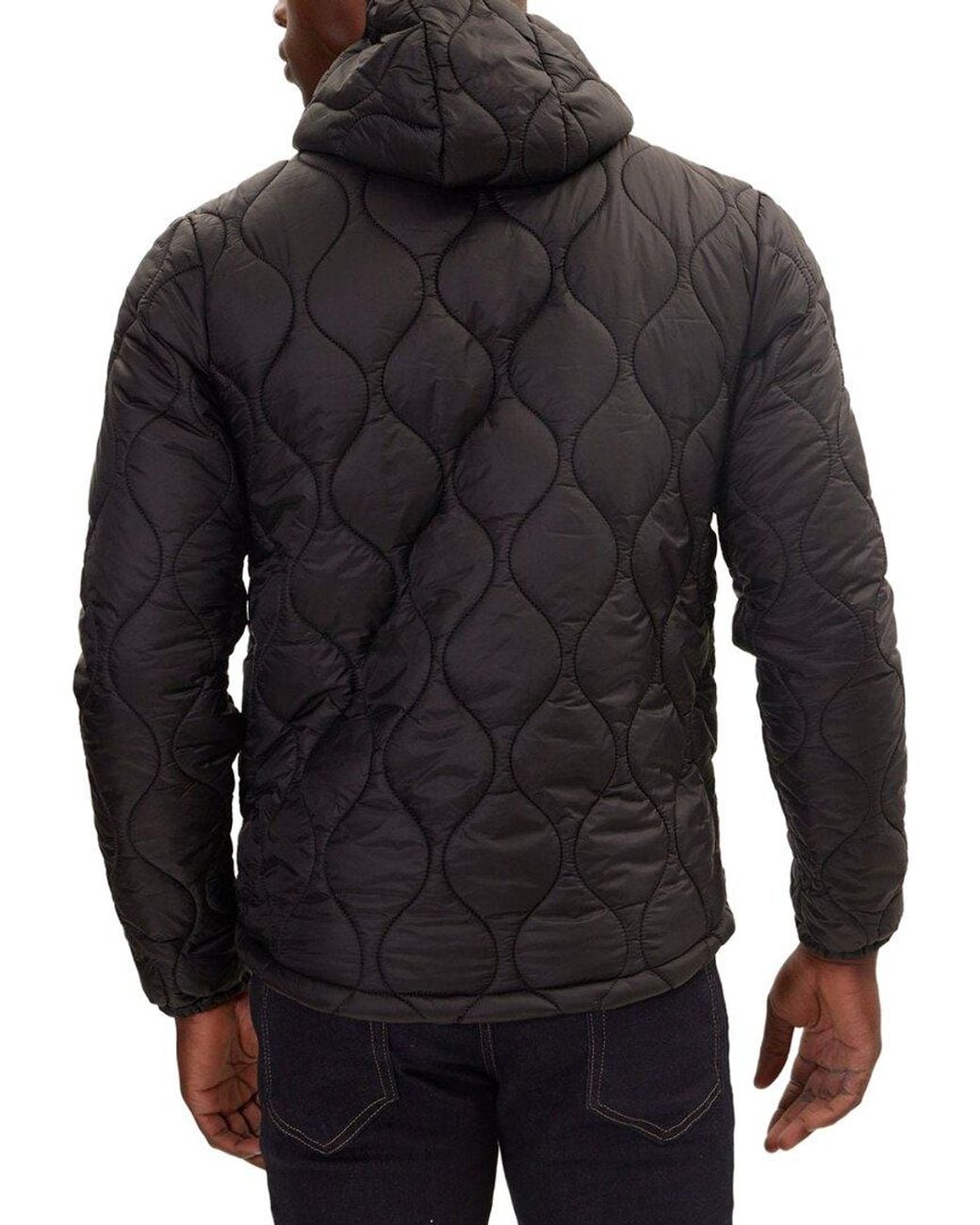 Ron Tomson Black Puffer Jacket for men