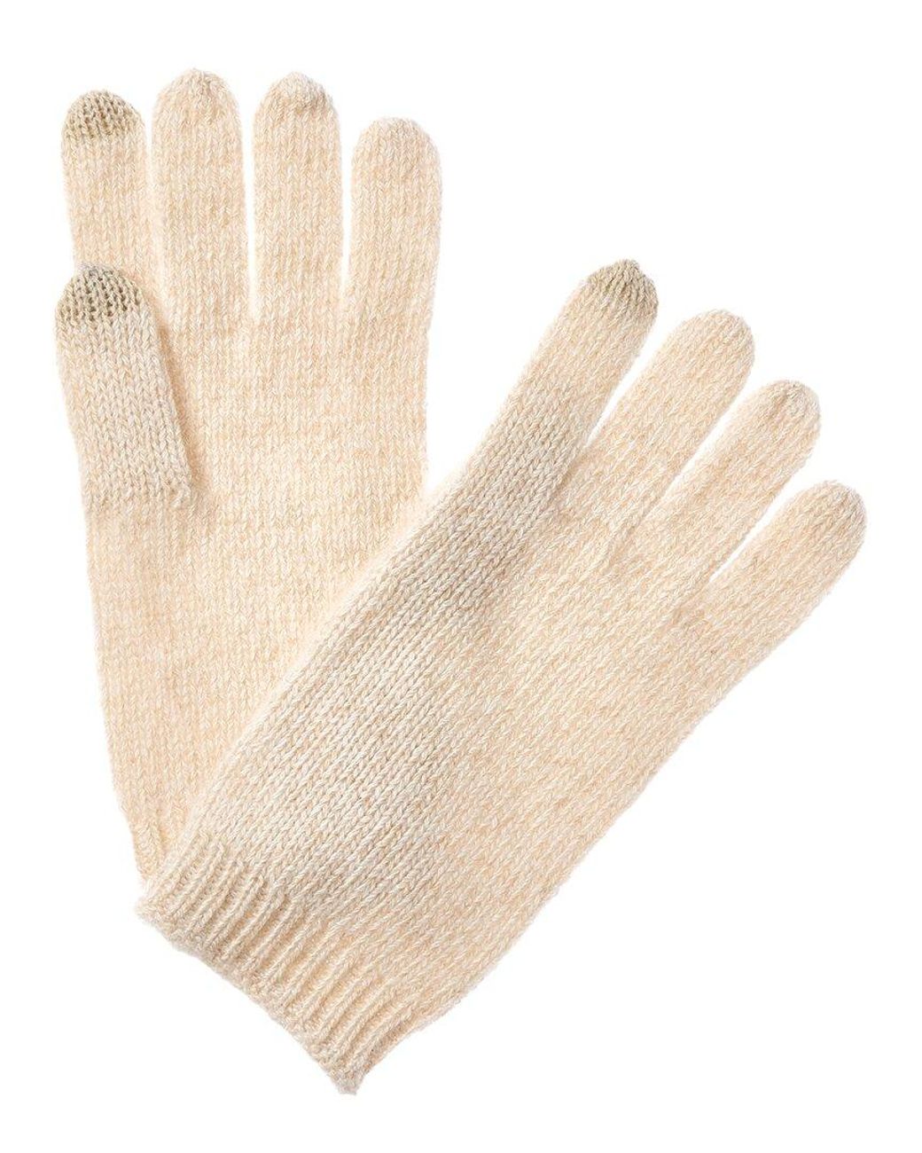 Sofiacashmere Natural Sofiacashmere Marl Texting Cashmere Glove