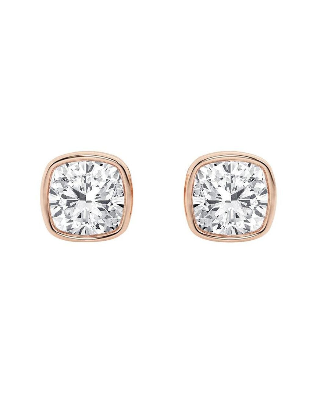 Lab Grown Diamonds Metallic 14K Rose 3.00 Ct. Tw. Lab-Grown Diamond Studs