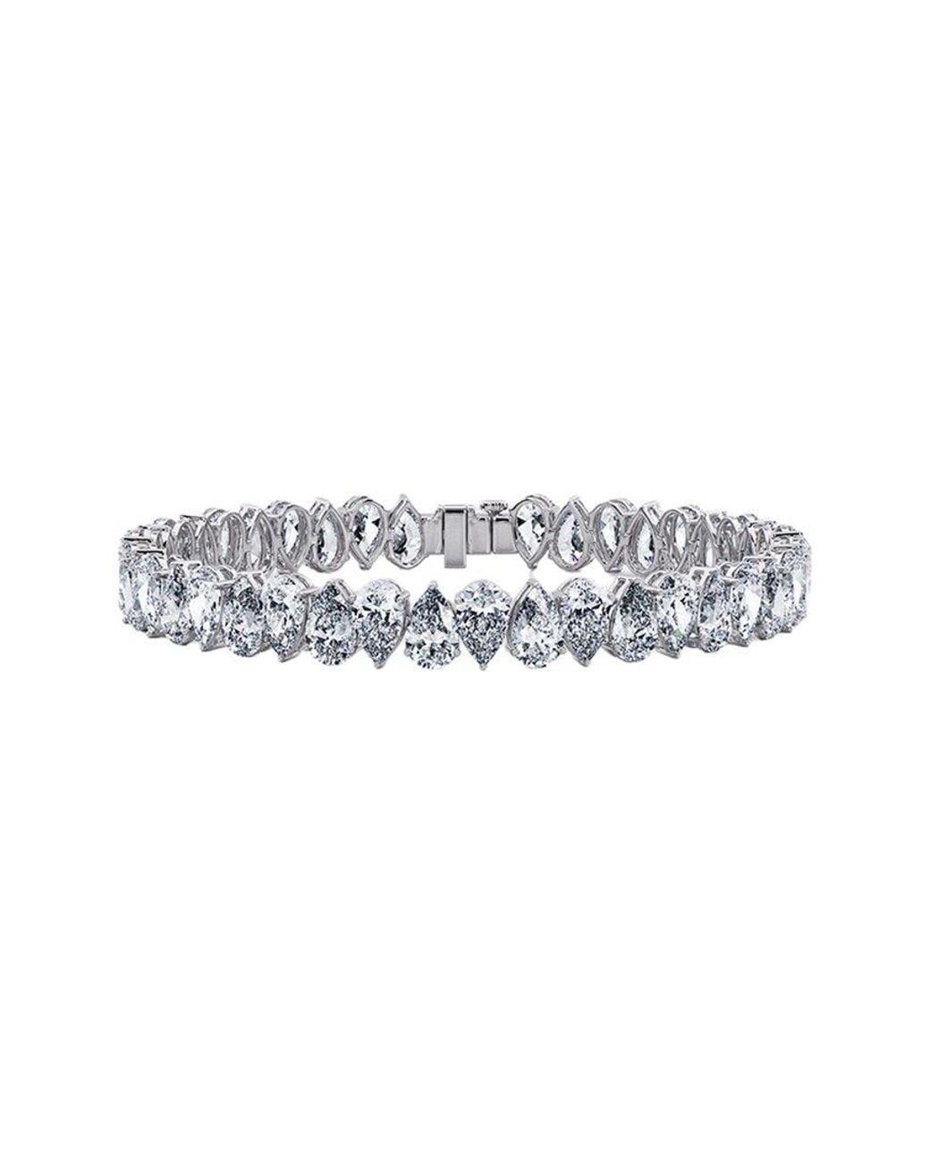 Lab Grown Diamonds White 14K 15.50 Ct. Tw. Lab-Grown Diamond Tennis Bracelet