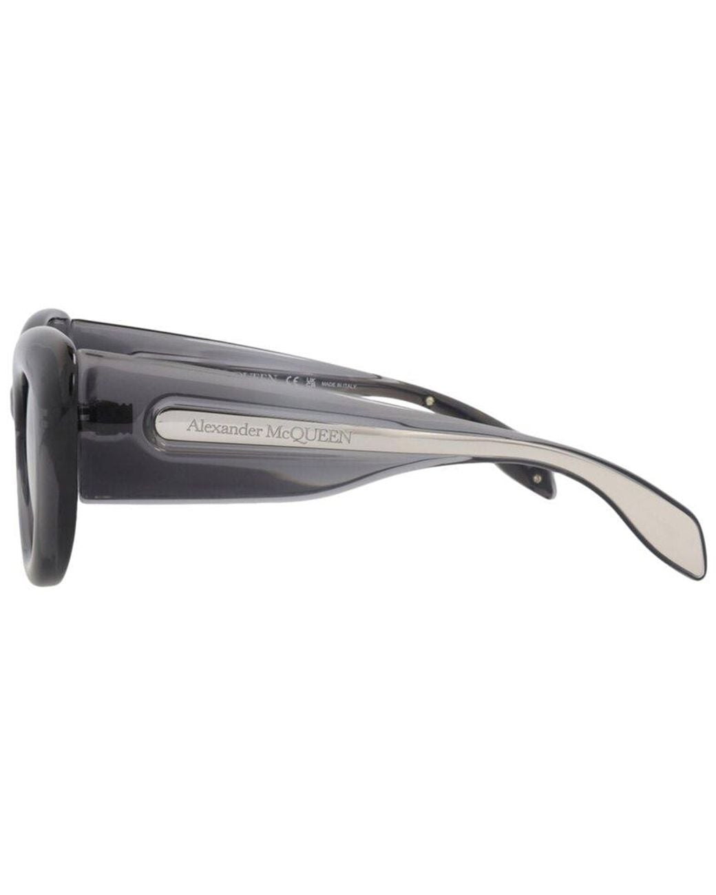 McQueen Gray Am0403S 52Mm Sunglasses