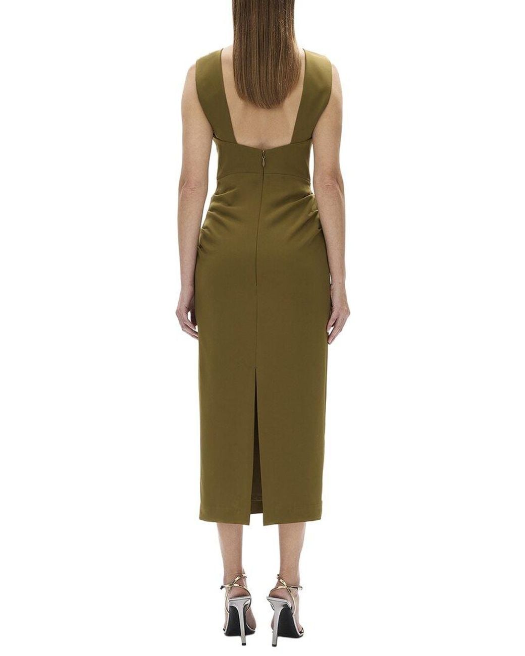 Rachel Gilbert Green Martina Column Dress