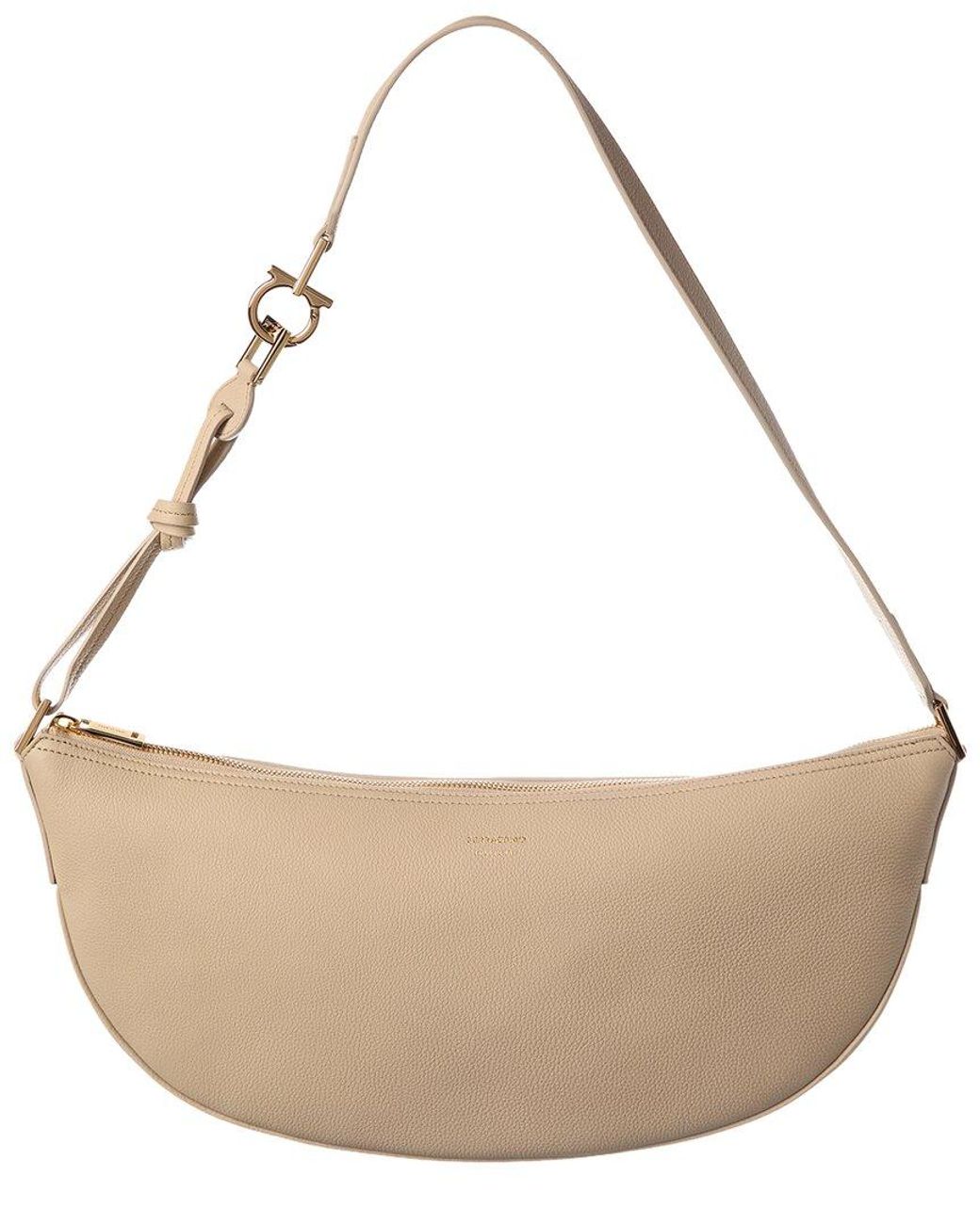Ferragamo Natural Leather Hobo Bag