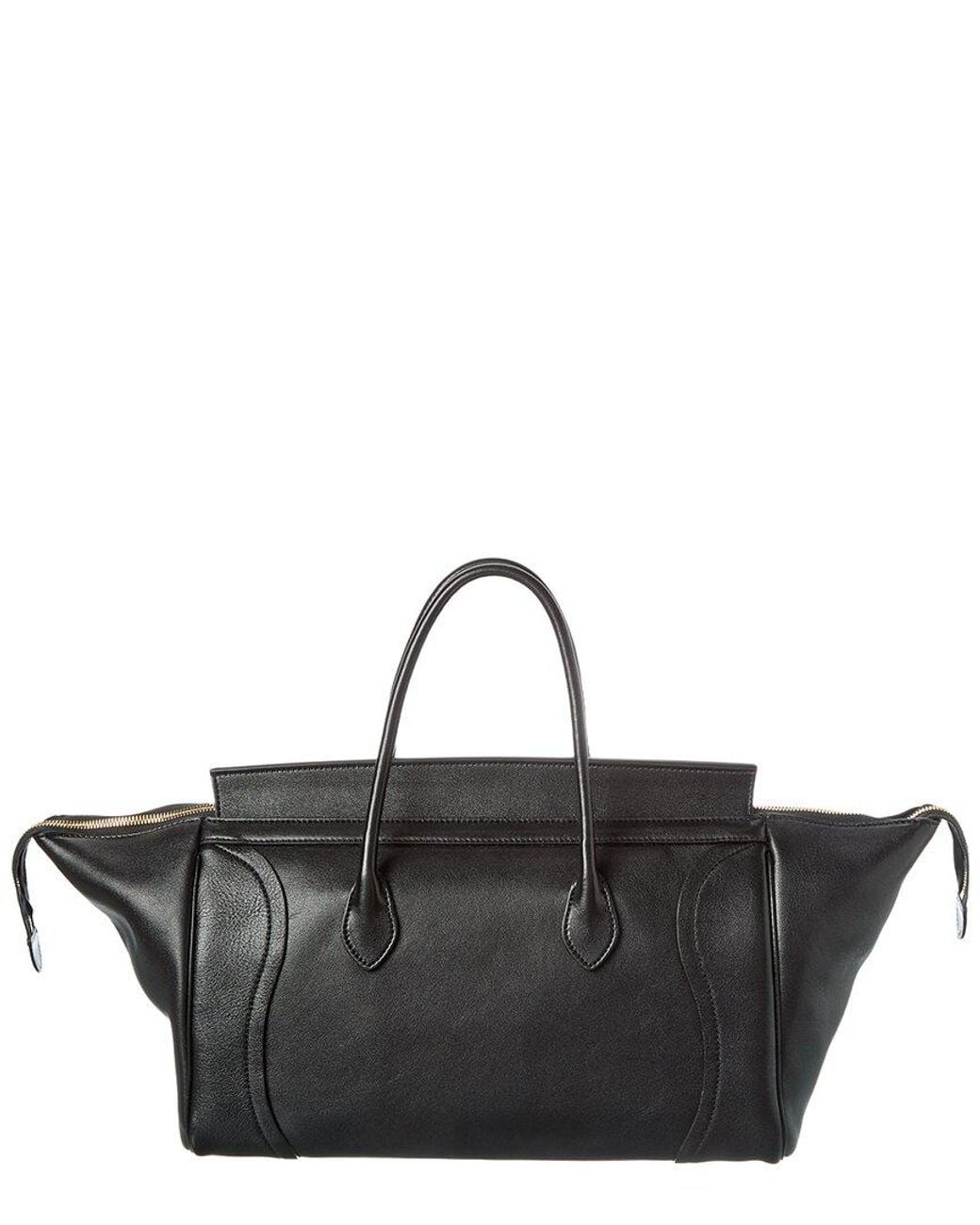 Céline Black Leather Shoulder Bag