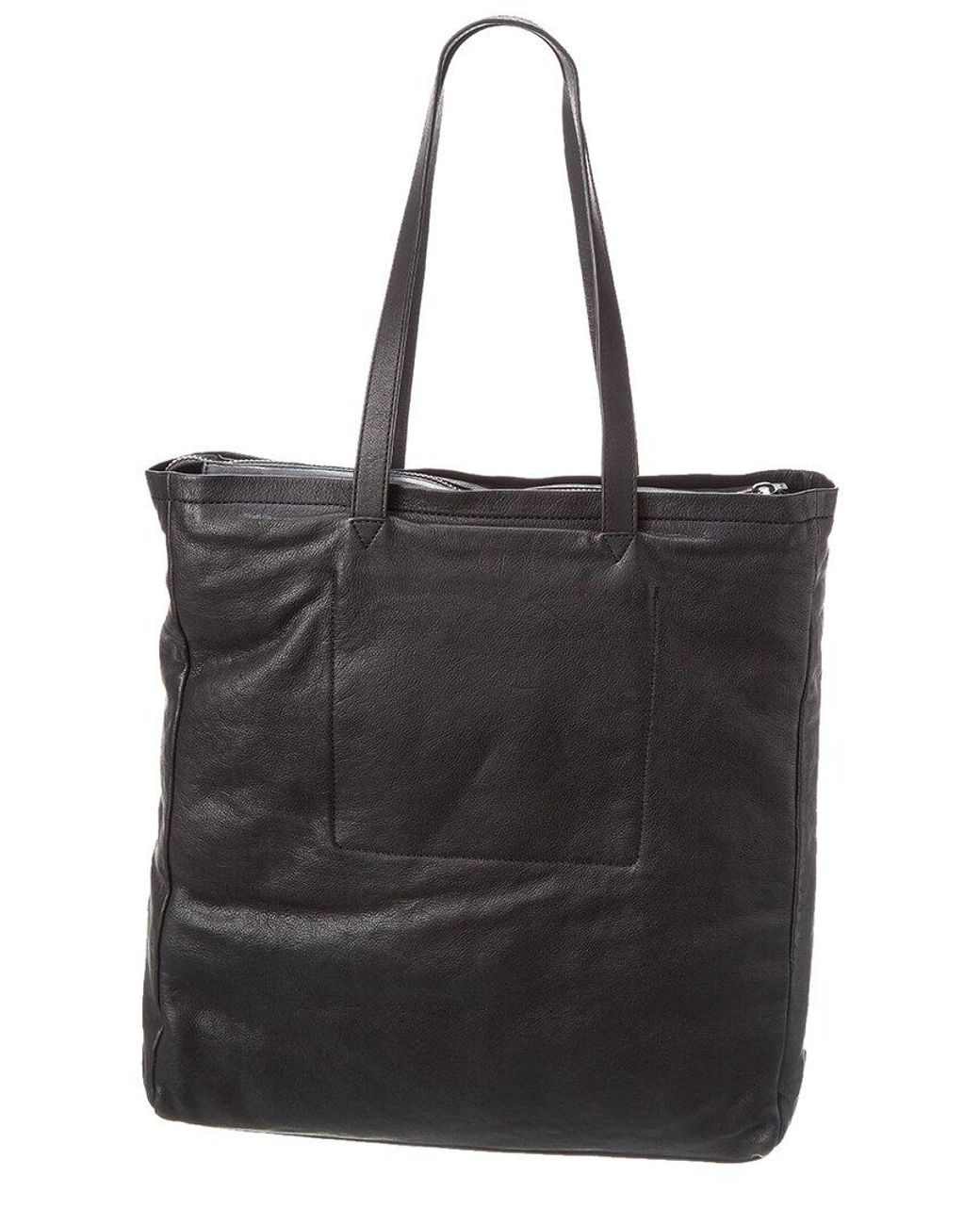 John Varvatos Heritage Leather Tote in Black for Men Lyst