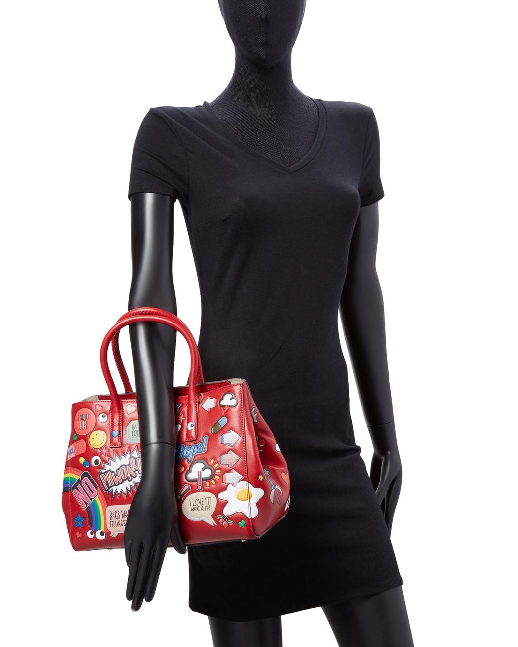 Anya Hindmarch Ebury Small Ii Allover Wink Stickers Tote Bag in