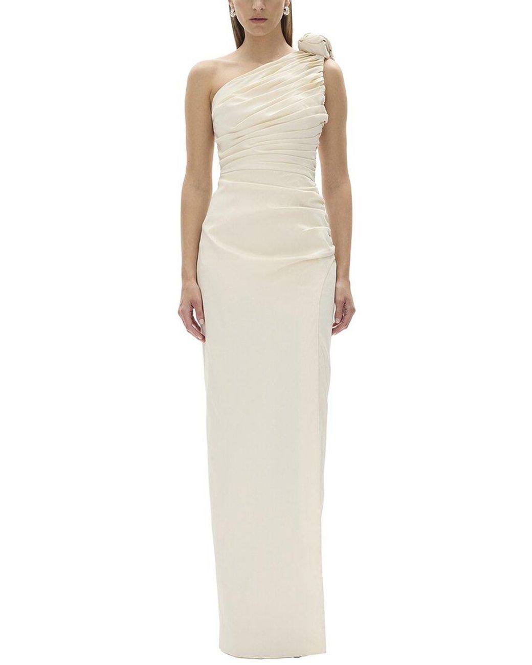 Rachel Gilbert White Josie Fitted Gown